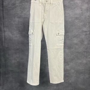 Women's Cream Cargo Pants